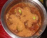 A picture of step 6 of Baingan Masala.