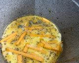 A picture of step 5 of Easy cheddar n veggie omelette.