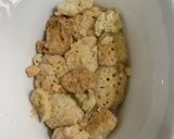 A picture of step 1 of Mix plate with channa (chickpea)and maash daal barey).