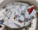 A picture of step 4 of Cheesey onion and tomato raita.