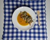 Foto del passaggio 4 della ricetta Vellutata di zucca Hokkaido con funghi misti