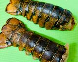 A picture of step 2 of Lobster tails in aromatic butter.