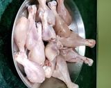 A picture of step 1 of Achari Drumstick 🍗.