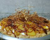Foto del paso 9 de la receta: Tarta de duraznos con crema y caramelo