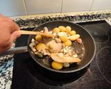 Foto del paso 7 de la receta Revuelto de huevos, patatas con pechugas