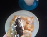 Foto langkah ke 6 dari resep Pisang coklat goreng kulit pangsit.