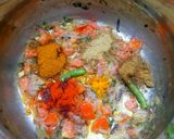 A picture of step 4 of Black chickpea pulao in pressure cooker.