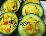 A picture of step 2 of Cucumbers filling.