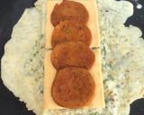 A picture of step 5 of Cheese Chicken Salami Omelette Sandwich.