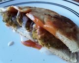 Foto del paso 11 de la receta: Sándwich🥐 de torticas de arvejas 🍅en pan turco🌿