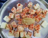 A picture of step 3 of Paneer fried rice for kids.