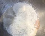 A picture of step 1 of Christmas wreath bread.