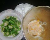 A picture of step 3 of Beef green karhai.