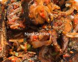A picture of step 3 of Peppered fish 😋.