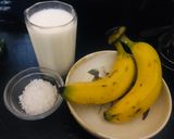 A picture of step 1 of Banana Shake.