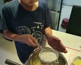 氣炸 手工檸檬巧克力雙色餅乾 ~鬼滅之刃的食譜步驟2照片