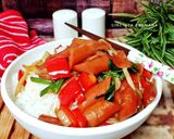 Foto langkah ke 4 dari resep Rice Bowl Sosis.