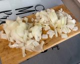 Une image de l'étape 3 de Effiloché de porc aux pommes de terre, champignons et coriandre.