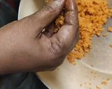 A picture of step 7 of Bread Modak.