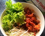 รูปขั้นตอนการทำที่ 6 ของ ข้าวยำปลาหมึกผัดเผ็ด (นักจีพิบิมบับ) #อาหารเกาหลี