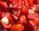 A picture of step 1 of Kashmiri Tomato and Capsicum chutney.