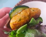 Foto del paso 3 de la receta: Hamburguesa de boniato enriquecida con Agua de mar