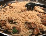 Crispy chicken thigh with angel hair, mushroom and garlic butter cilantro sauce recipe step 6 photo