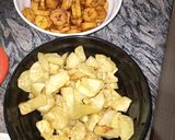 A picture of step 1 of Baked sweet potatoes II with plantain.