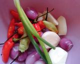 Foto langkah ke 2 dari resep Kacang panjang ber Hati Ayam.