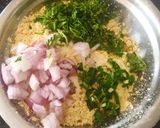 A picture of step 2 of Sattu ki Poori.