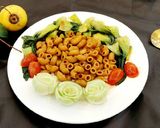 Hình bước làm 3 của món Nui xào sốt teriyaki