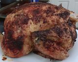 A picture of step 6 of Beer can chicken in the oven#mycookbook.