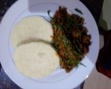 A picture of step 6 of Yam and ugba sauce(oil beans).