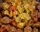 A picture of step 5 of Masala Soya Chunk.
