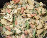 A picture of step 3 of Hyderabadi Veg Dum Biryani.