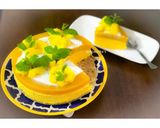 A picture of step 14 of Eggless: No-Bake & No-Gelatin Mango Cheesecake.