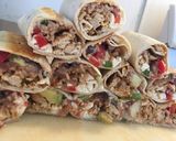 A picture of step 1 of Shredded Chicken Burritos.