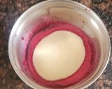 A picture of step 1 of Beetroot mini uttapam.