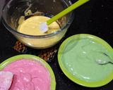 Foto langkah ke 4 dari resep Rainbow cake DEBM/ KETO.