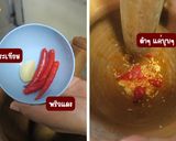รูปขั้นตอนการทำที่ 4 ของ ไข่ต้มราดผัดกิมจิแตงกวา