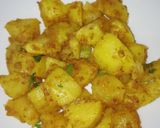 A picture of step 5 of Aloo masala chaat.