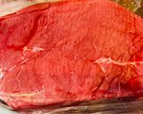 A picture of step 1 of Air Fryer London Broil with Shrimp.