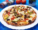 A picture of step 7 of Vegetable Pizza.