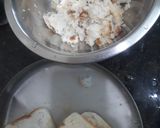 A picture of step 1 of Veg bread prawns.