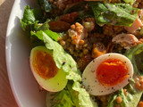Tuna, lentil and egg salad