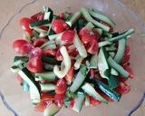 Foto del passaggio 4 della ricetta Insalata di pasta con salsa di stracciatella e pesto di mandorle