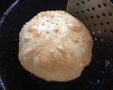 A picture of step 4 of Luchi / Puri.
