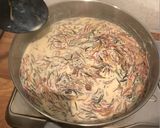A picture of step 3 of Sevai (sweet vermicelli).