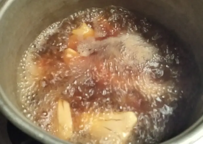 Langkah-langkah untuk membuat Cara membuat Wedang jahe+jeruk lemon rumahan (untuk mengurangi batuk)