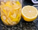A picture of step 2 of Honey Ginger Lemon Jar.
